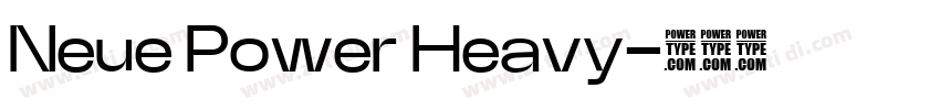 Neue Power Heavy字体转换